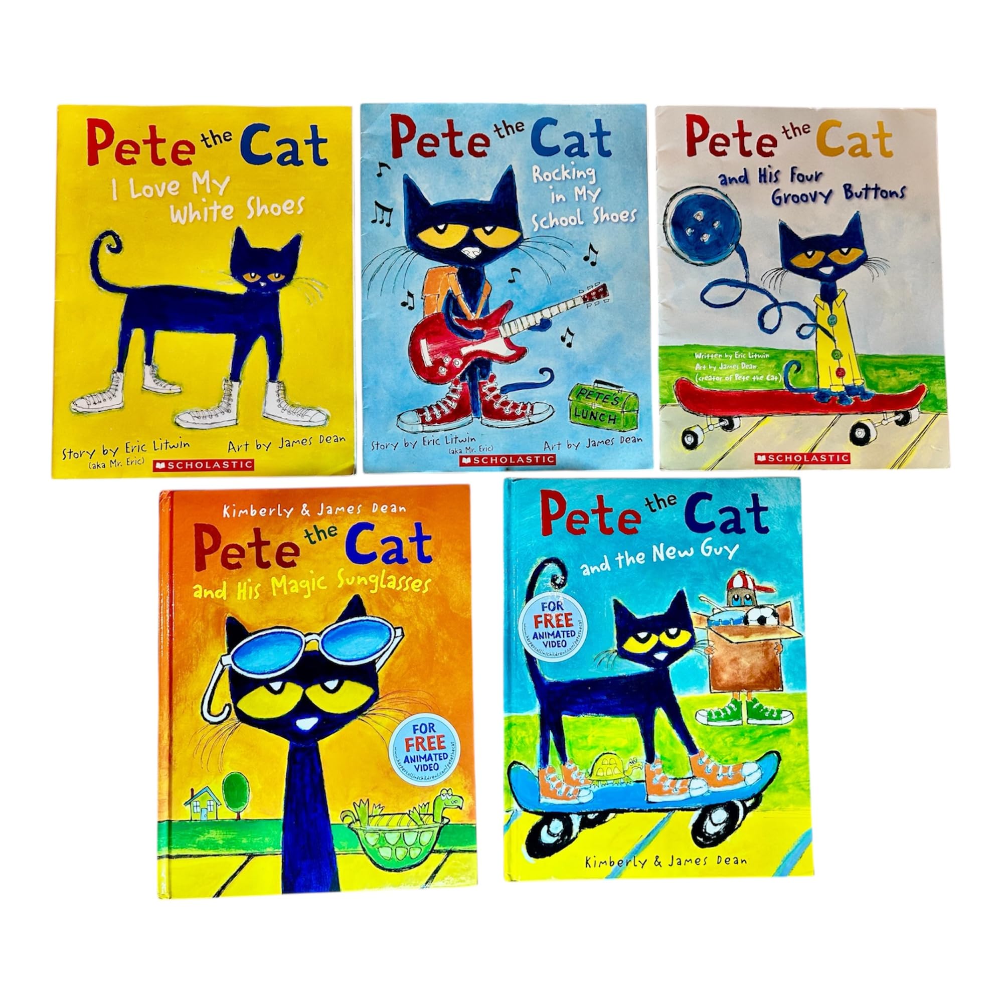 Pete the Cat Series 5 Books Collection Set (Pete the Cat I Love My